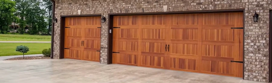 Faux Wood Garage Door
