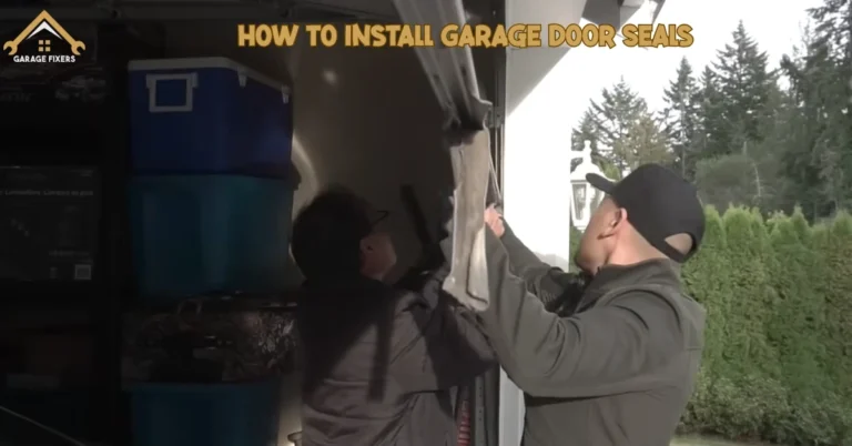 How to Install Garage Door Seals.